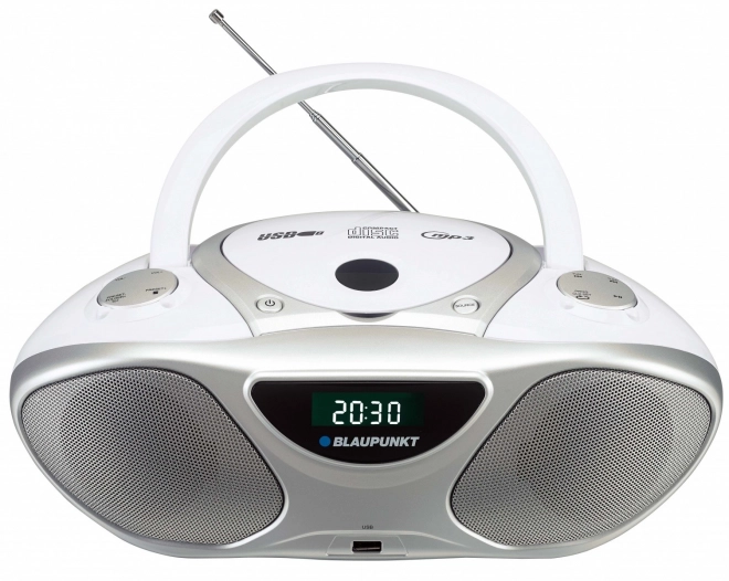 Prenosný rádio prehrávač s CD MP3 USB AUX FM Blaupunkt BB14WH