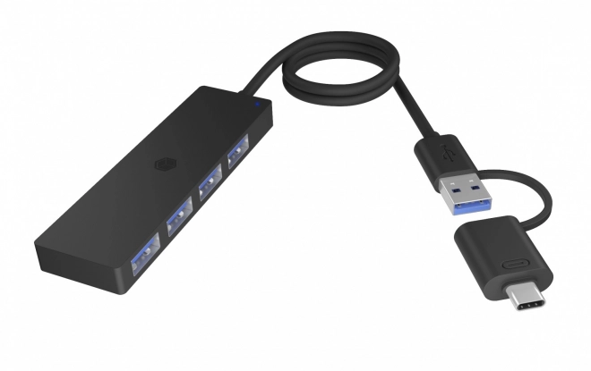 4-portový hub USB 3.2 Gen 1 Typ-C a Typ-A