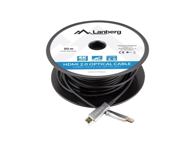 Otočný optický HDMI 2.0 kábel 10 m čierny
