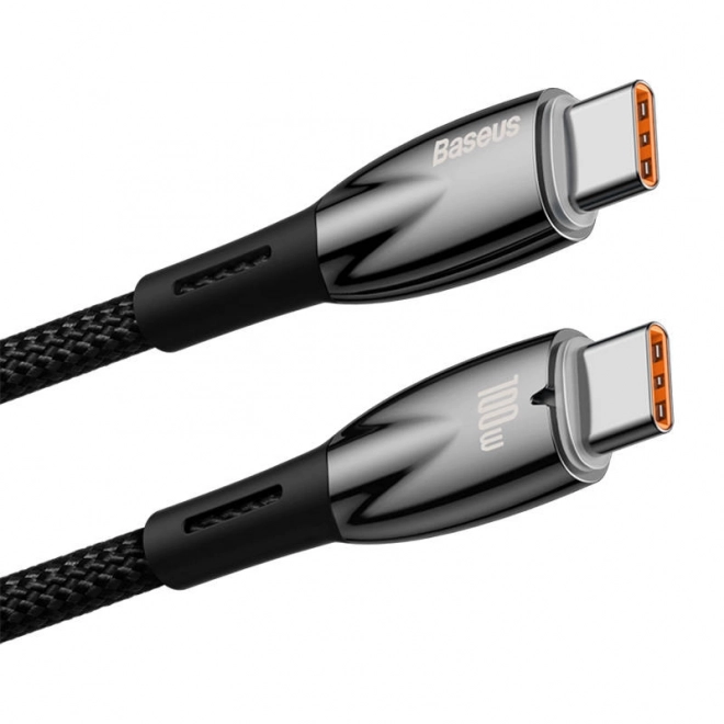 Baseus Glimmer rýchly nabíjací USB-C kábel 2 m čierny