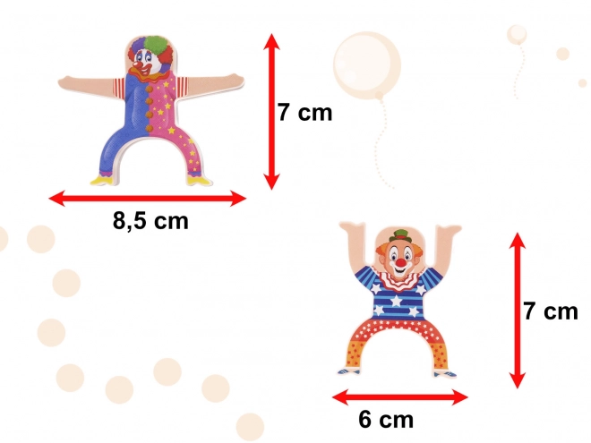 Montessori balančná veža s klaunmi