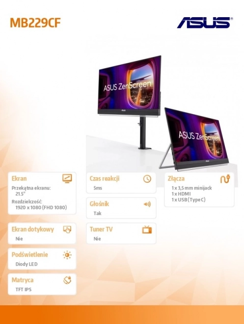 Monitor s uhlopriečkou 21.5 palca
