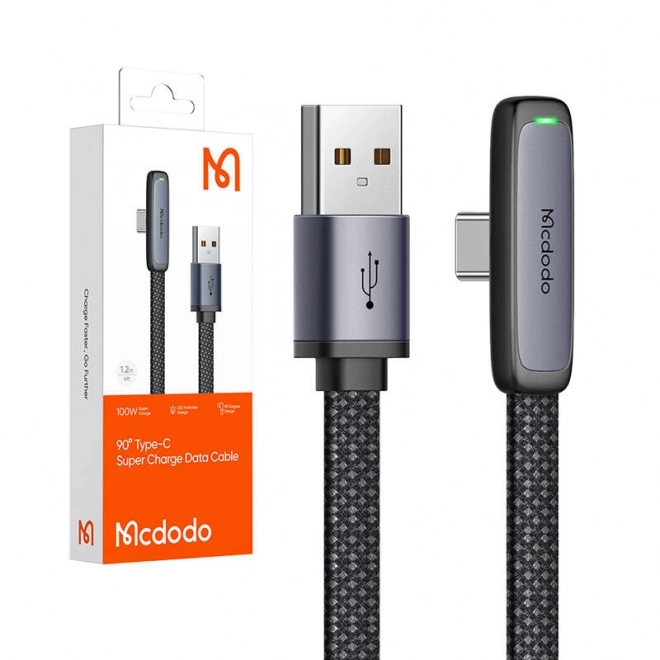 Kábel USB na USB-C Mcdodo 6A 90 stupňov 1.2m