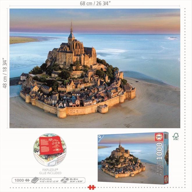 Puzzle Mont Saint Michel 1000 Dielikov