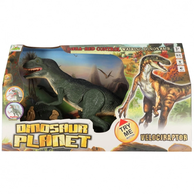 Interaktívny Dinozaur Velociraptor RC