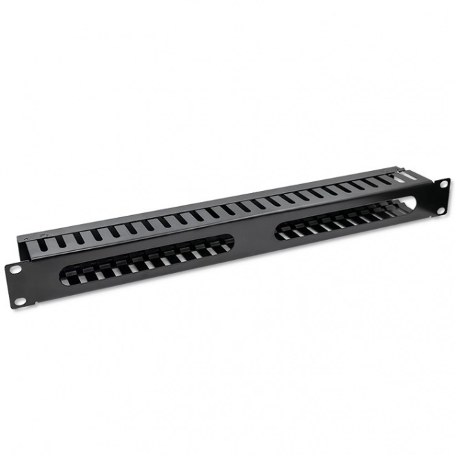 Organizér káblov pre Rack 19" Qoltec, 24 portov, 1U