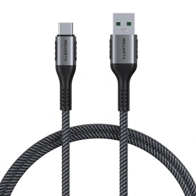 Kábel USB-A na USB-C 6A 0,5 m čierny