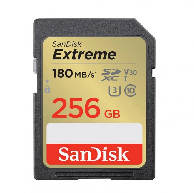 Pamäťová karta Sandisk Extreme SDXC 256 GB 180/130 MB/s UHS-I U3