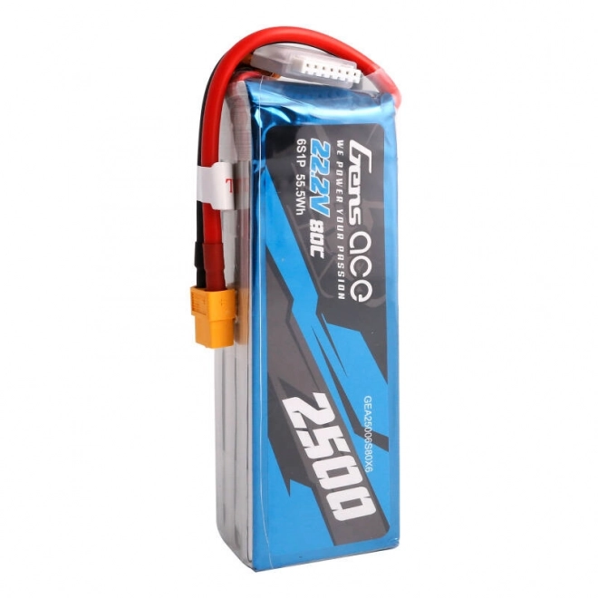 Lipo batéria Gens ace 2500mAh 22,2V 80C so spojkou XT60