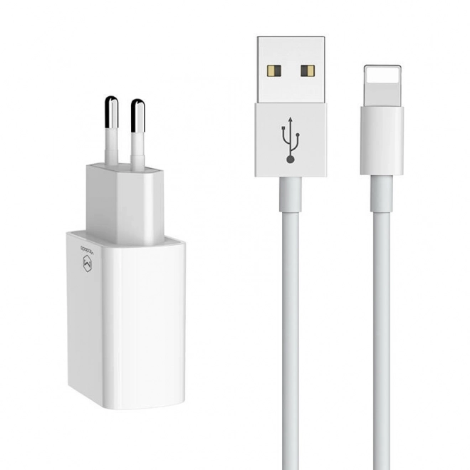 Dvojitá USB nabíjačka Mcdodo s Lightning káblom 1m cestovná sada