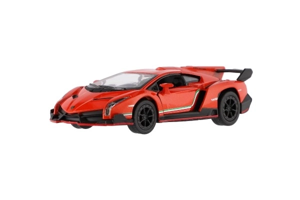 Auto Lamborghini Veneno kov/plast na spätné natiahnutie