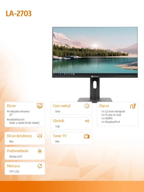 Monitor s technológiou IPS a rozlíšením FHD