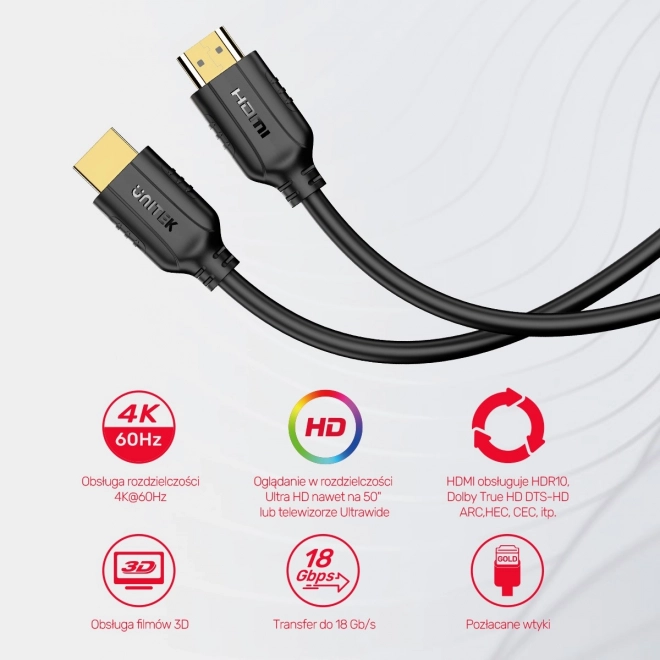 Kábel HDMI Unitek 20m 4K 60Hz