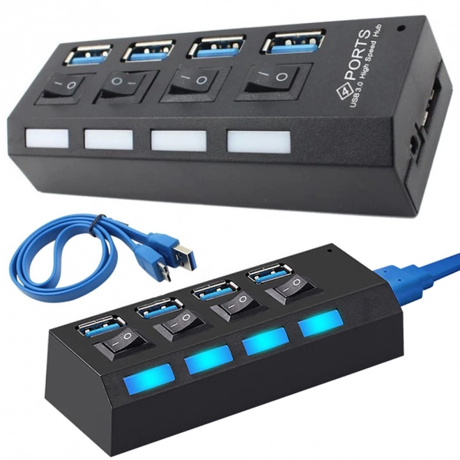 Rozbočovač portov usb 4x usb 3.0