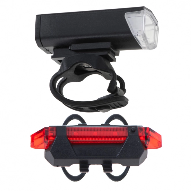 LED cyklistické svetlá set USB