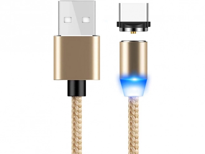 Magnetický nabíjací kábel 3v1 micro typ-c usb lightning 1m