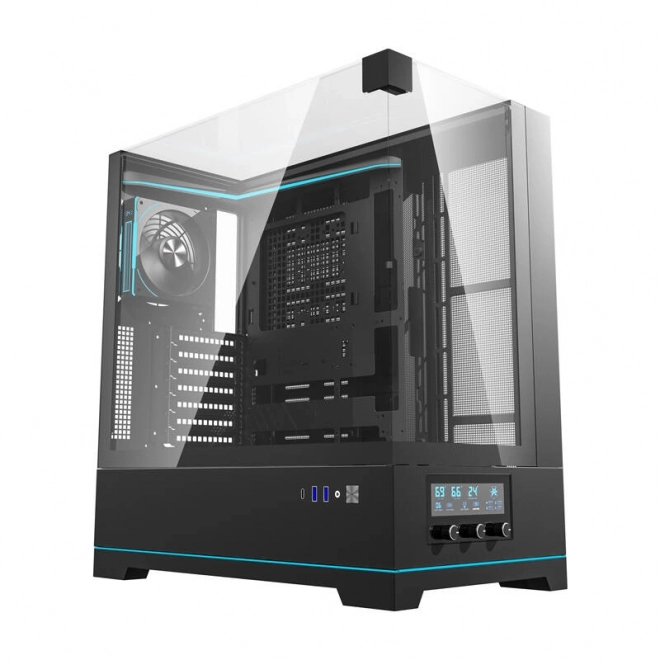 Počítačová skriňa Darkflash DY450 PRO s ventilátorom čierna