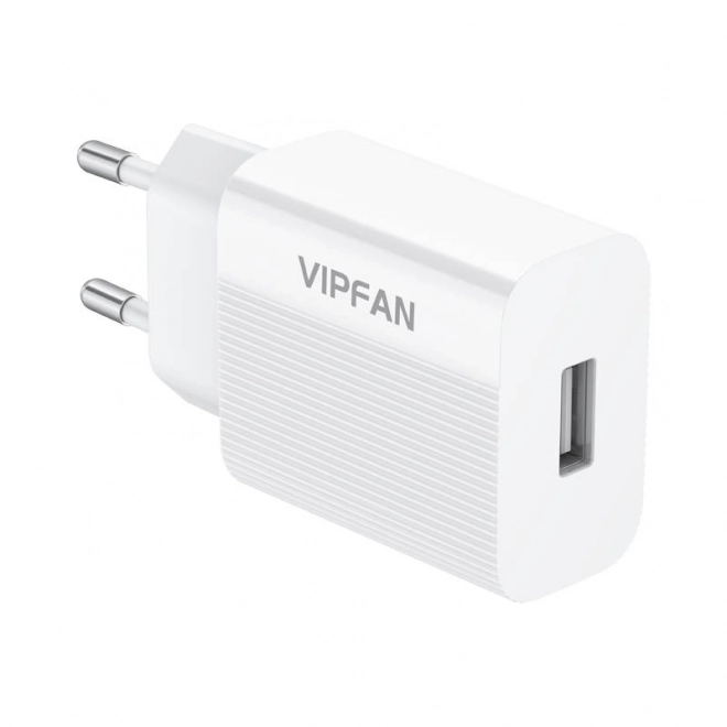 Nabíjačka do siete Vipfan E01 USB biela