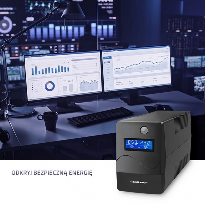 Záložný zdroj UPS Monolith 650VA 360W LCD USB RJ45