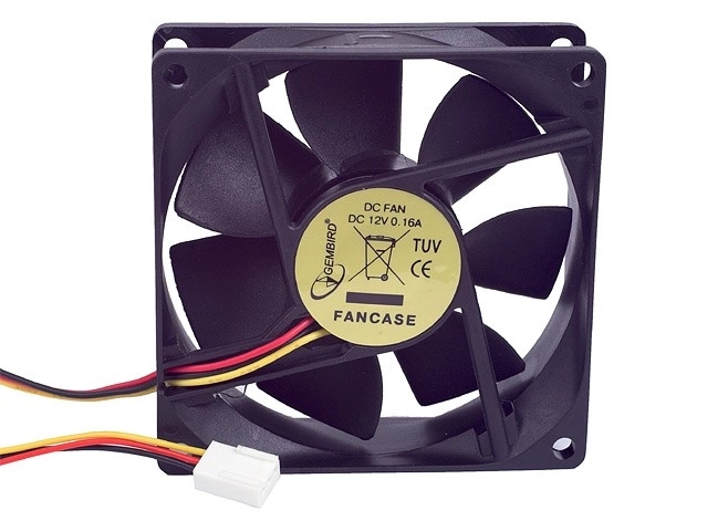 Ventilátor 80 mm 3-pin voľný ložisko