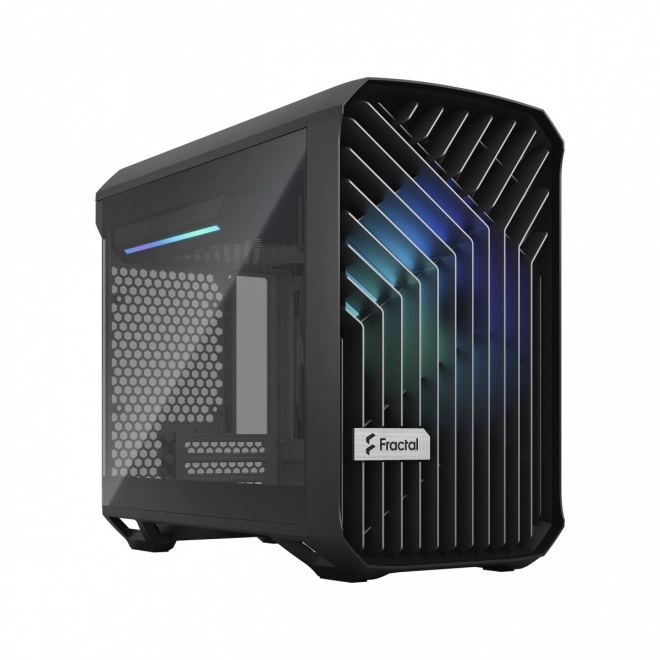 Vežová skrinka Torrent Nano RGB Black TG svetlý odtieň