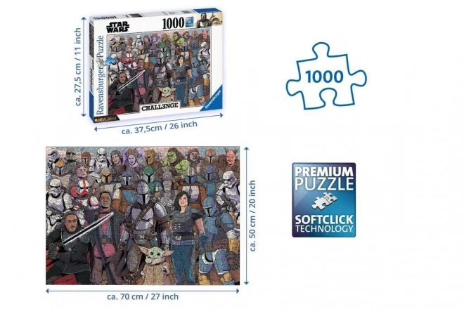 Ravensburger Puzzle Výzva: Star Wars Baby Yoda 1000 dielikov