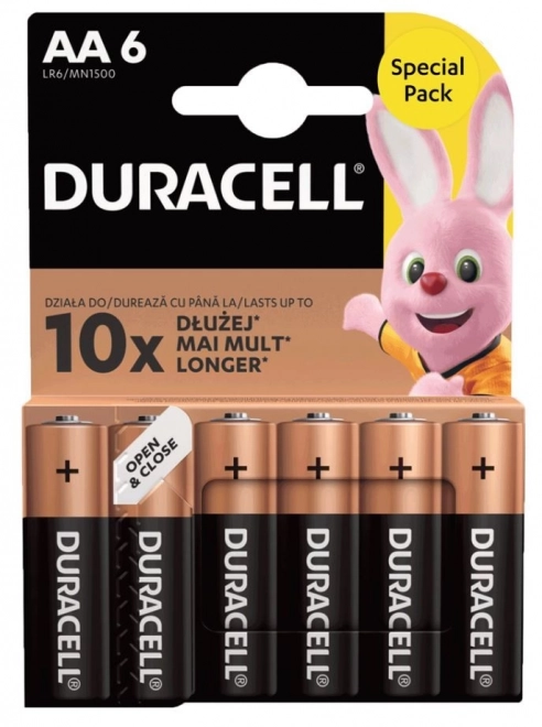 Baterie Duracell AA/LR6 balenie 6 ks