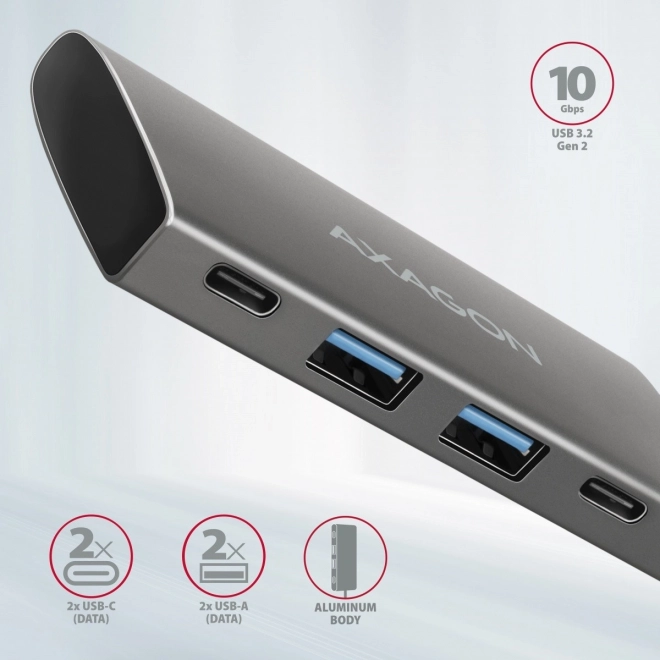 Rýchly USB-C HUB AXAGON