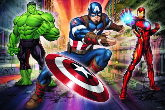 Puzzle Vo svete Avengers Maxi 24 dielikov