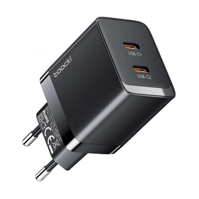 Nabíjačka Toocki 2xUSB-C GaN 40W