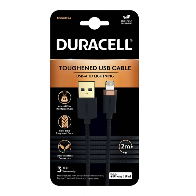 Duracell nabíjací a dátový kábel USB-C na Lightning 2m