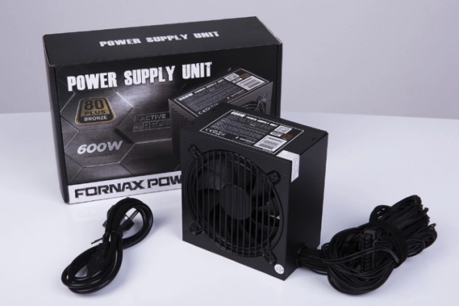 Napájací zdroj ATX 600 W, aktívne PFC, 120mm ventilátor, 80 PLUS Bronze