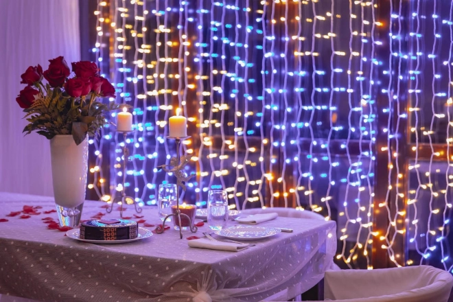 Inteligentný záves LED Twinkly 210 RGBW