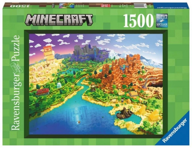 Puzzle 1500 dielikov Minecraft svet