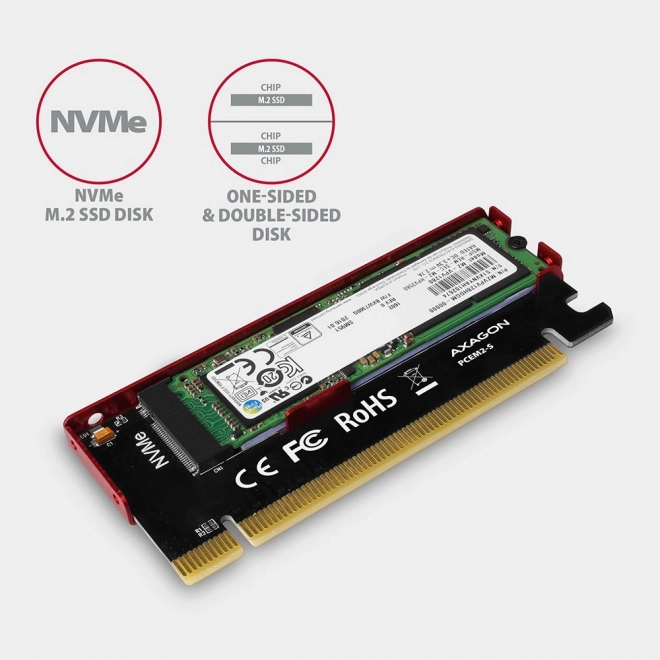 Adaptér PCIe s podporou NVMe SSD