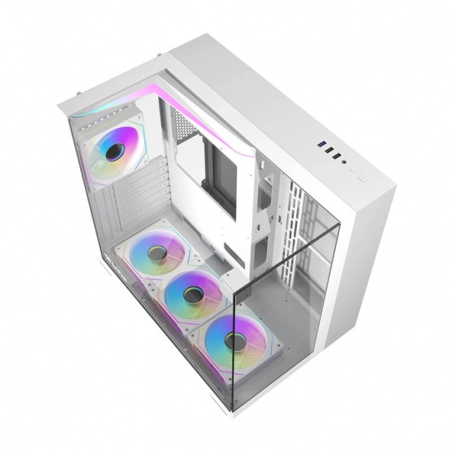 Počítačová skříň se 4 ventilátory Darkflash