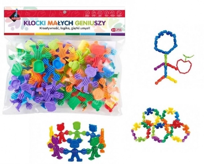 Farebné puzzle kocky 34 dielov