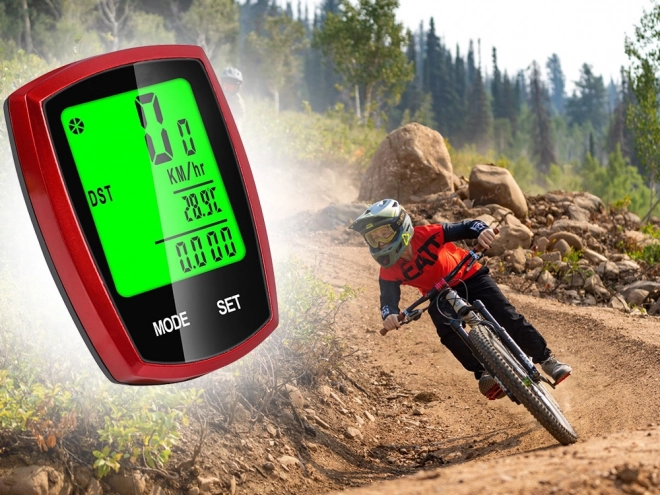 Bezdrôtový cyklistický tachometer LCD