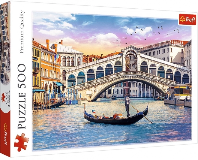 Puzzle 500 dielikov - Most Rialto v Benátkach