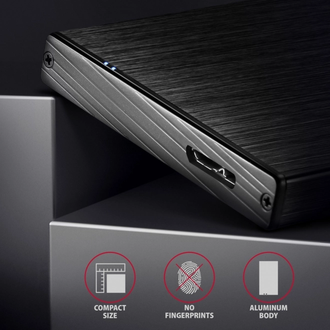 Hliníkové puzdro na externý disk USB 3.2 Gen 1 pre SATA 2,5"