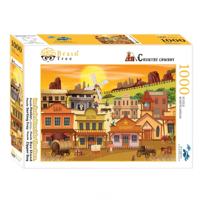 Puzzle Westernové Mestečko 1000 Dielikov