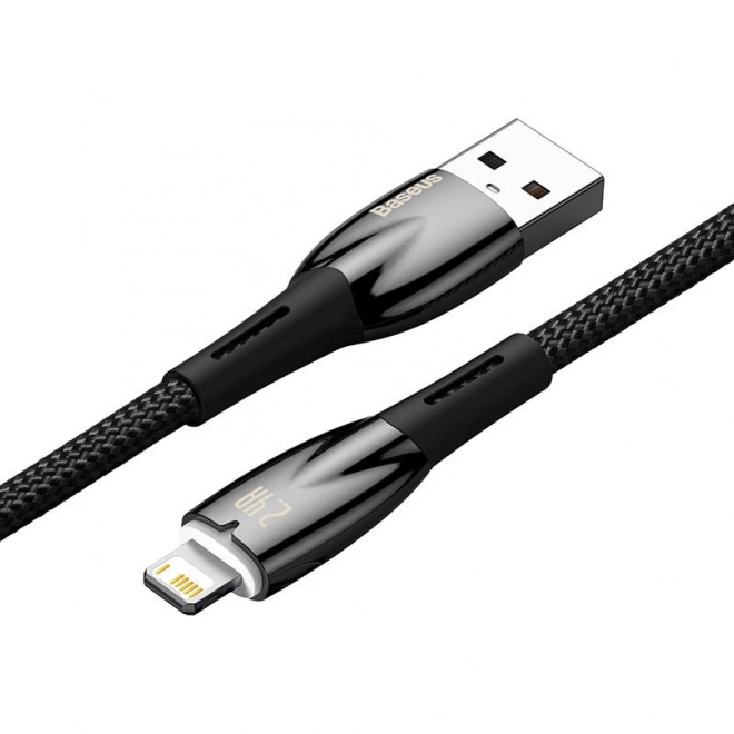 USB kábel pre Lightning Baseus Glimmer čierny 2m