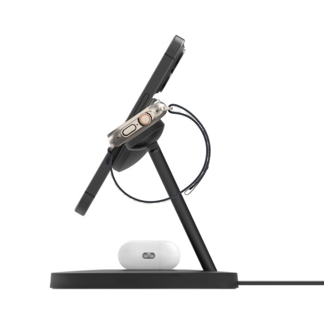 Nabíjačka Boost Charge Pro 3v1 Qi2 15W nastaviteľná čierna
