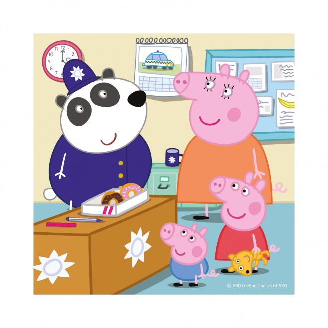 Puzzle Prasiatko Peppa 3x55 dielikov