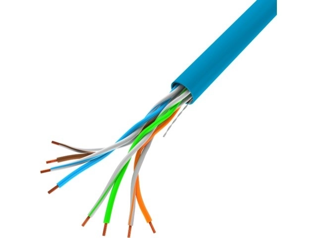 Sieťový kábel LAN UTP 100Mb/s 305m modrý