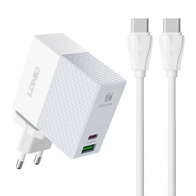 Nabíjačka LDNIO 65W s USB a USB-C konektormi