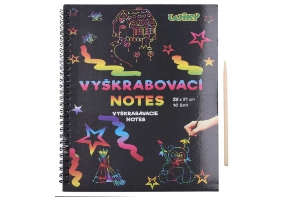 Vyškrabovací dúhový notes