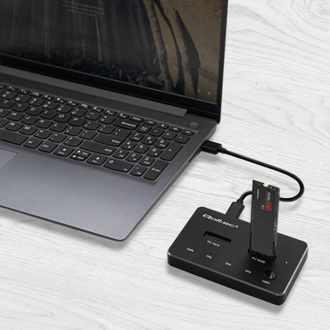 Dokovacia stanica na SSD M.2 | NVMe | SATA | USB-C | Dual 2 x 2TB