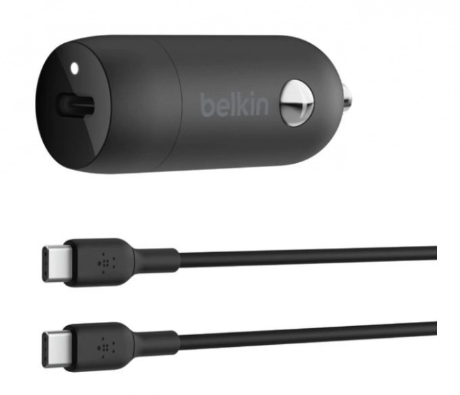 Autonabíjačka 30W PD PPS s USB-C káblom čierna