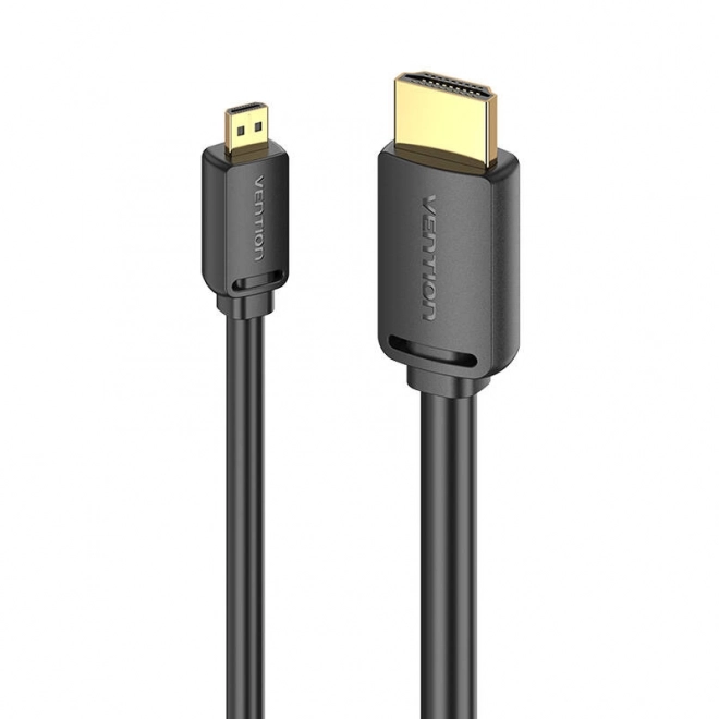 HDMI kábel Vention HDMI-D na HDMI-A, 1m, 4K 60Hz, čierny